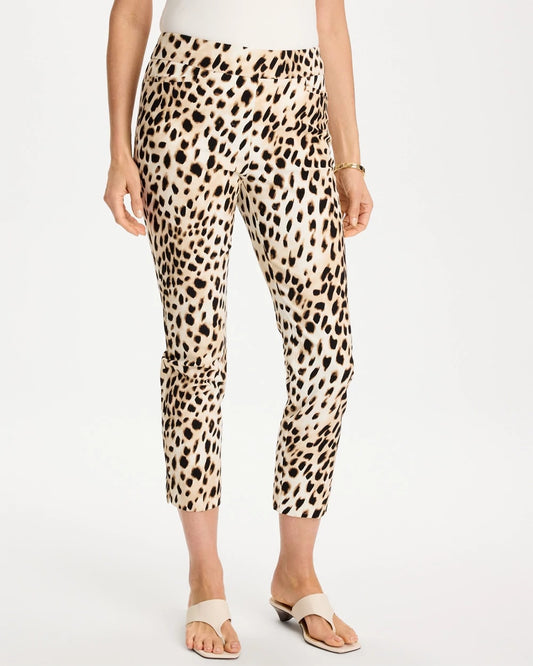 Chico's Animal Print Brigitte™ Slim Pull-On Crop Pant