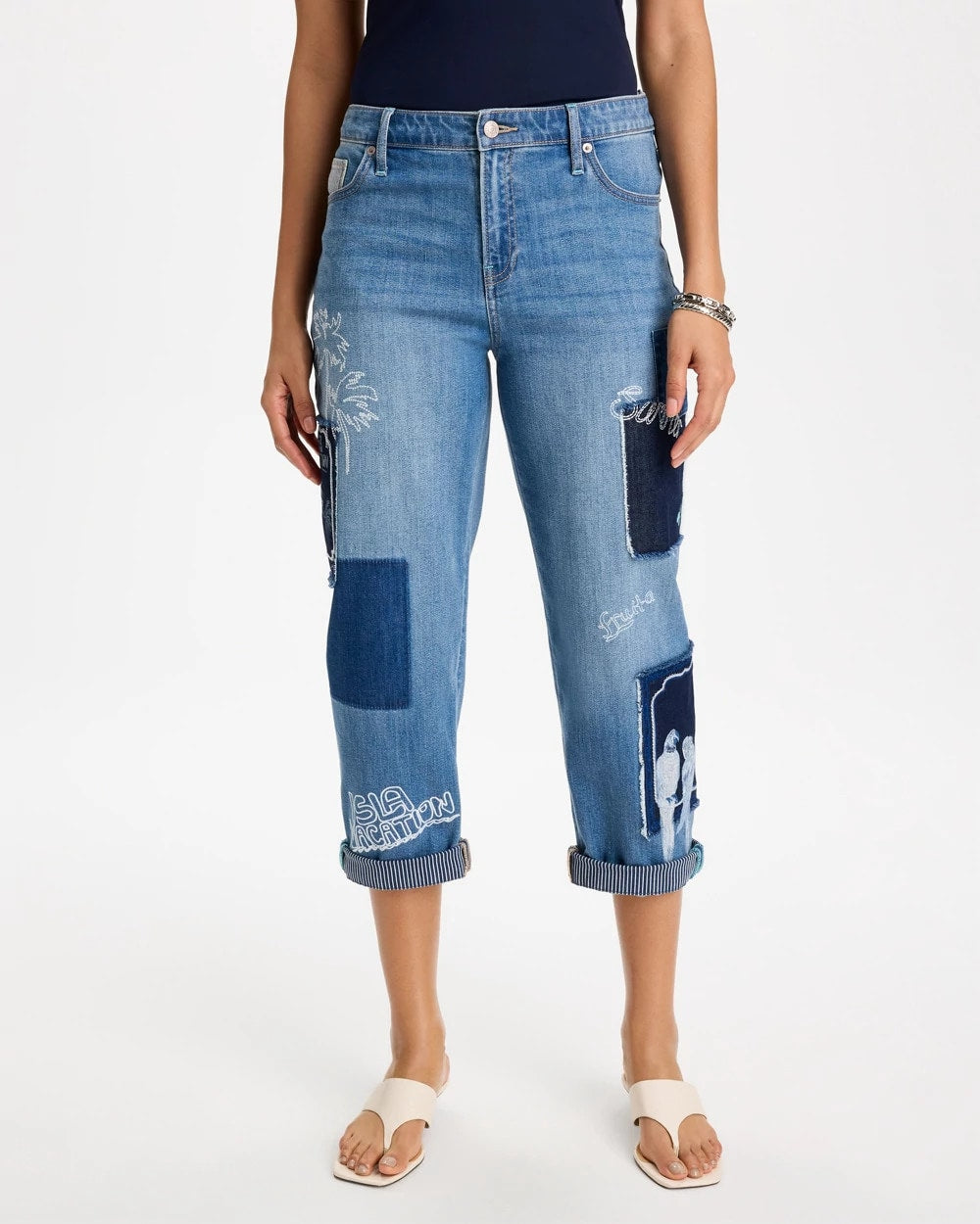 Chico's Relaxed Boyfriend Summer Jean