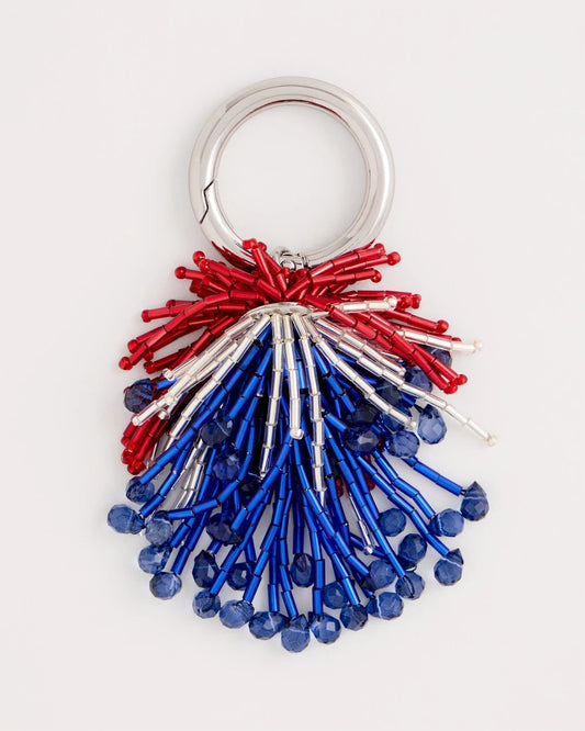 Chico's Fireworks Bag Charm Key Chain