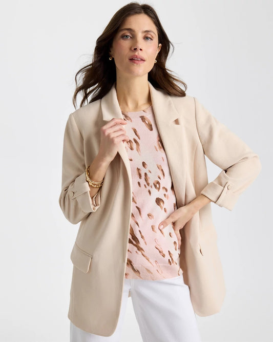 Chico's Boyfriend Crepe Blazer