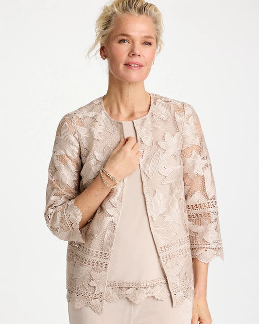 Chico's Travelers™ Collection Scallop Lace Jacket