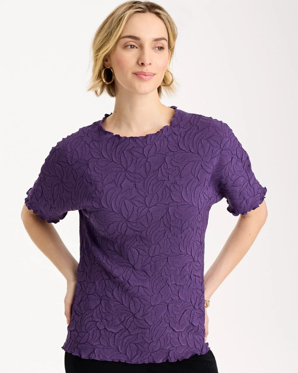 Chico's Travelers™ Embossed Pullover Top