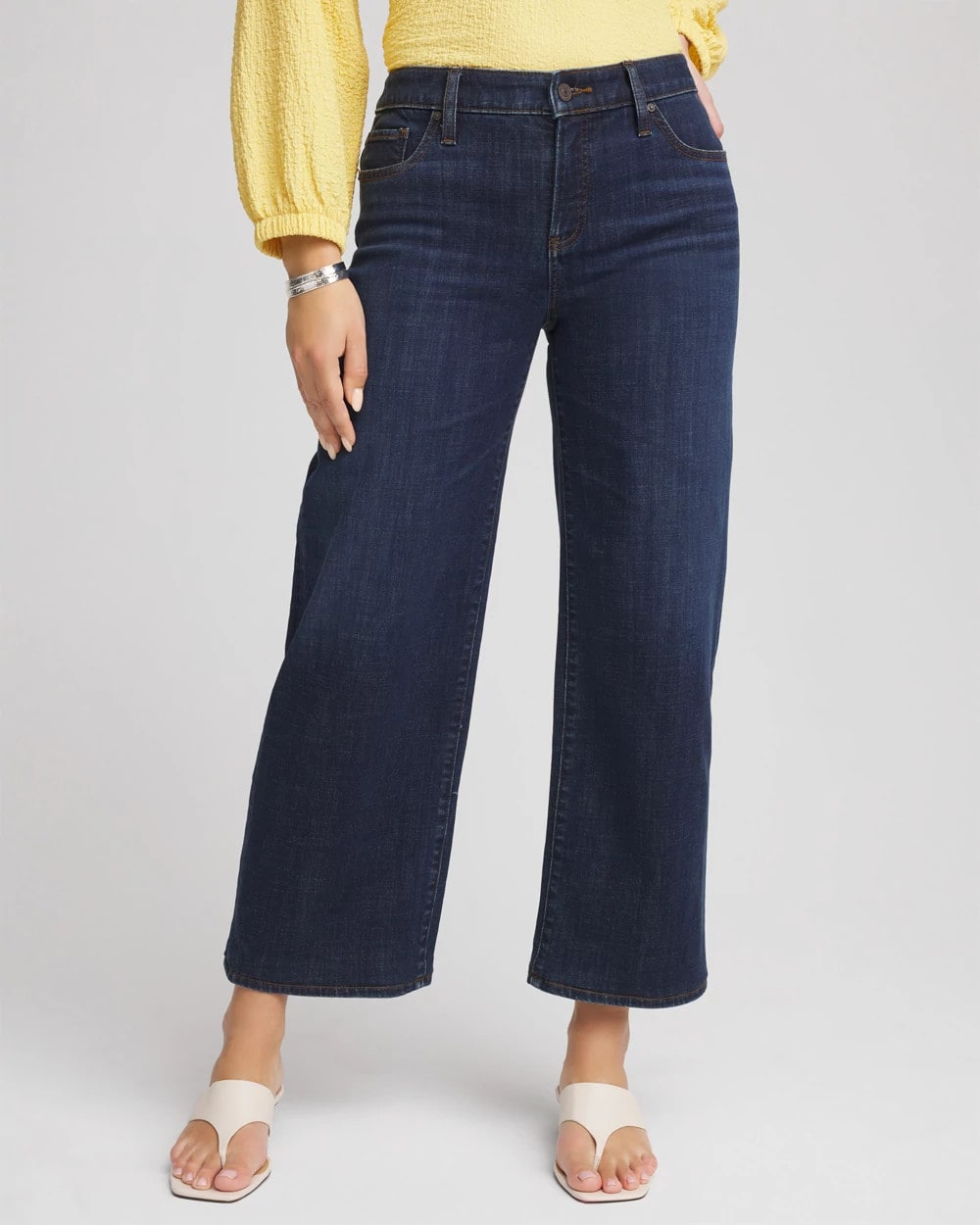 Chico's Girlfriend Wide-Leg Cropped Jean