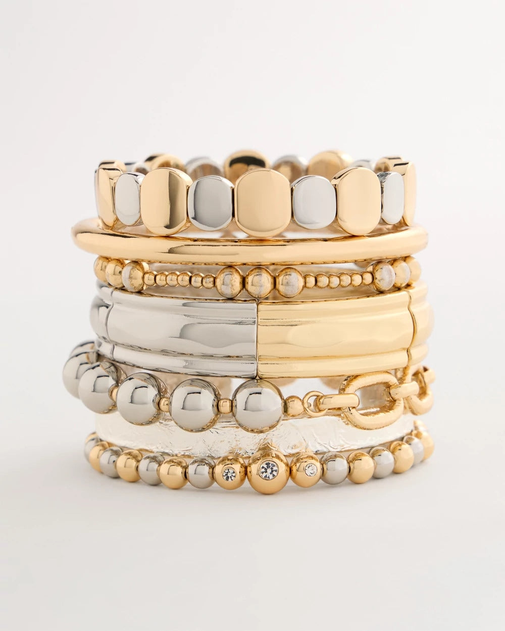 Chico's Mixed Metal Hinge Cuff Bracelet