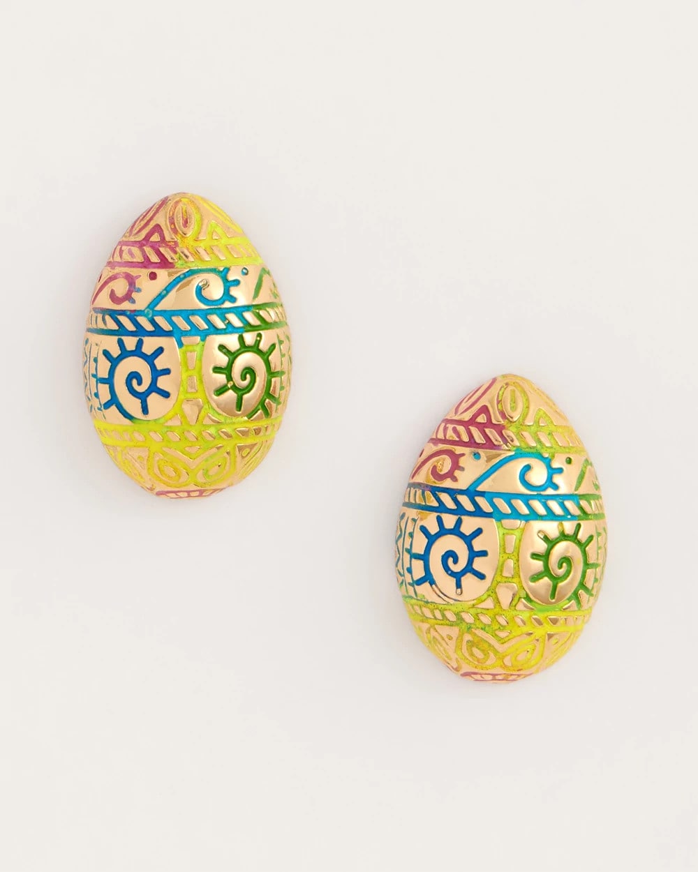 Chico's Easter Egg Stud Earrings