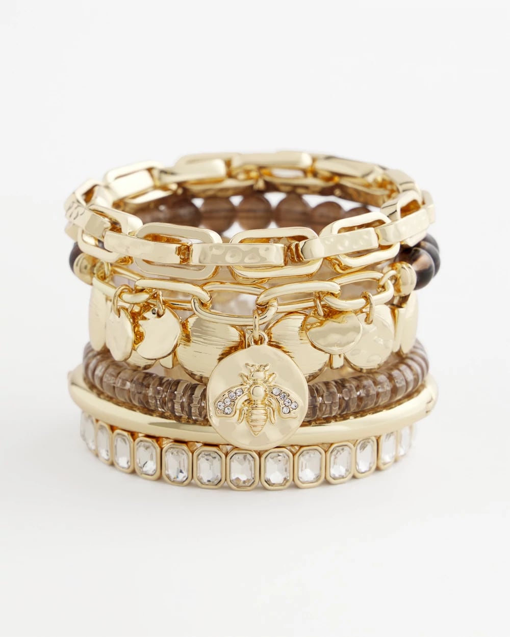 Chico's Neutral Link Charm Bracelet