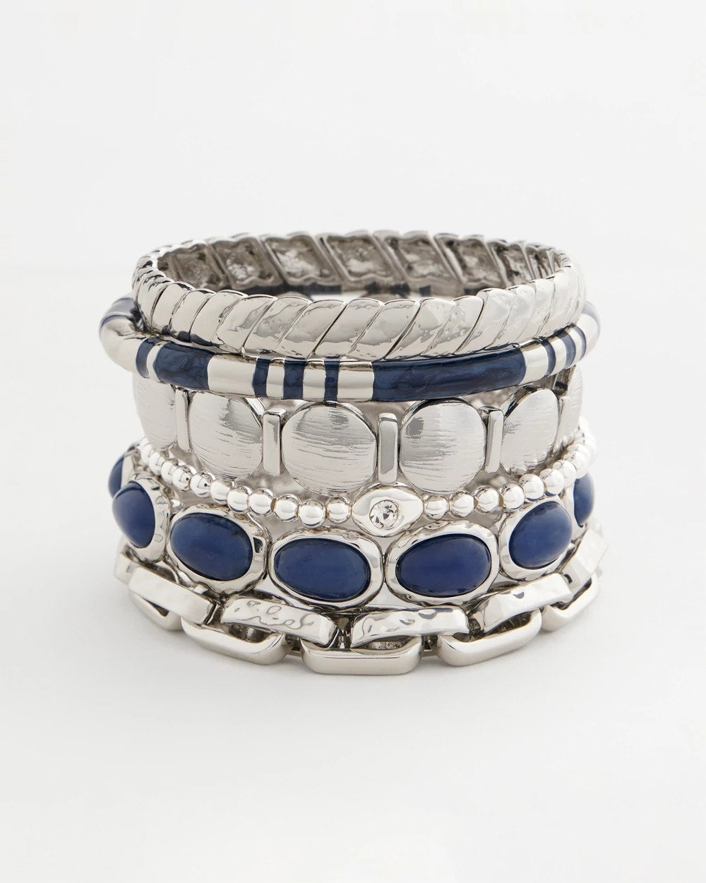 Chico's Blue Enamel Hinge Bangle
