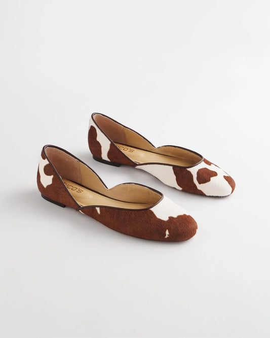 Chico's Sophie Pony Haircalf Leather Flats