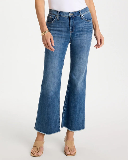 Chico's Girlfriend Frayed Flared Jeans