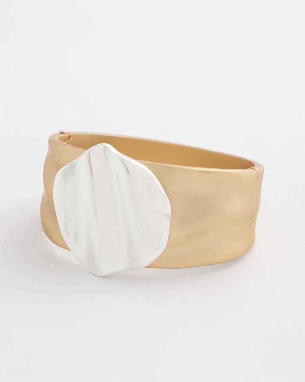 Chico's Mixed Metal Crinkle Cuff